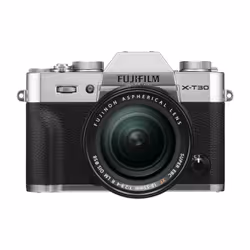 Fujifilm X -T30 II + 18-55mm, 26,1 MP, 9600 x 2160 pixels, X-Trans CMOS 4, 4K Ultra HD, Écran tactile, Argent, Noir