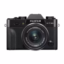 Fujifilm X -T30 II + 15-45mm, 26,1 MP, 9600 x 2160 pixels, X-Trans CMOS 4, 4K Ultra HD, Écran tactile, Noir