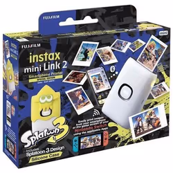 Appareil photo instantané - Fujifilm - Instax Mini Link 2 - Étui en silicone Splatoon 3 - Blanc