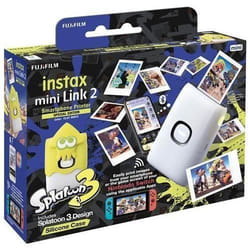 Appareil photo instantané - Fujifilm - Instax Mini Link 2 - Étui en silicone Splatoon 3 - Blanc