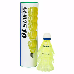 Tube de 6 volants de badminton Yonex Mavis 10