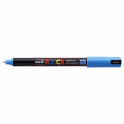 Marqueur Pte calibrée extra-fine POSCA PC1MR 07mm Bleu Clair