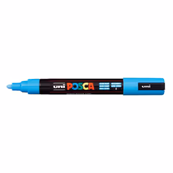 Uni-Ball PC-5M, Bleu clair, Pointe ogive, Multicolore, Rond, 1,8 mm, 2,5 mm