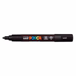 Uni-Ball PC-5M, Noir, Pointe ogive, Multicolore, Rond, 1,8 mm, 2,5 mm