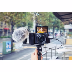 Sony α 6400 + SELP1650, 24,2 MP, 6000 x 4000 pixels, CMOS, 4K Ultra HD, Écran tactile, Noir