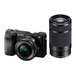 Sony α 6100 + 16-50mm + 55-210mm MILC 24,2 MP CMOS 6000 x 40000 pixels Noir