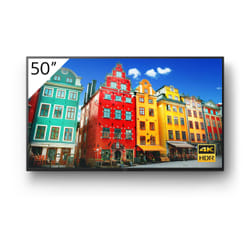 Sony FW-50BZ30J affichage de messages Panneau plat de signalisation numérique 50" VA Wifi 440 cd/m² 4K Ultra HD Noir Intégré dans le processeur 24/7