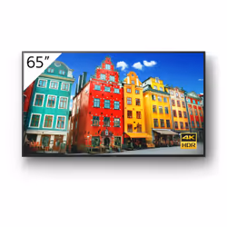 Sony FW-65BZ30J, Écran plat de signalisation numérique, 165,1 cm (65"), IPS, 3840 x 2160 pixels, Wifi, 24/7