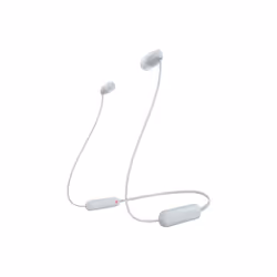 Sony WI-C100, Sans fil, Appels/Musique, 20 - 20000 Hz, 20 g, Casque, Blanc