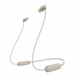 Sony WI-C100, Sans fil, Appels/Musique, 20 - 20000 Hz, 20 g, Casque, Beige