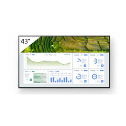 Sony FW-43BZ30L affichage de messages Écran plat de signalisation numérique 43" LCD Wifi 440 cd/m² 4K Ultra HD Noir Android 24/7