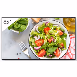 Sony FW-85BZ35L, Écran plat de signalisation numérique, 2,16 m (85"), LCD, 3840 x 2160 pixels, Wifi, 24/7