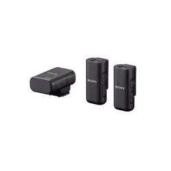 Sony ECM-W3, Microphone de caméscope, 24 bit, 48 kHz, Avec fil &amp;sans fil, Bluetooth/3,5 mm, 150 m