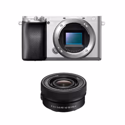 Appareil photo hybride - Sony - Alpha 6100 - Argent - Objectif 16-50 mm - F/3.5-5.6