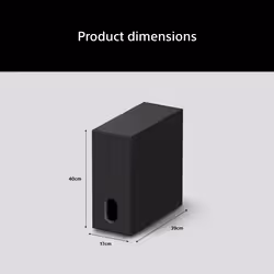 Sony U.K. SASW8.CEJ subwoofer/caisson de basses Noir Caisson de basse actif 300 W - Vue supplémentaire 3