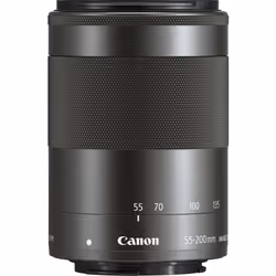 Canon Objectif EF-M 55-200mm f/4.5-6.3 IS STM - Graphite, Objectif zoom standard, 17/11, 55 - 200 mm, Stabilisateur d'image, ...