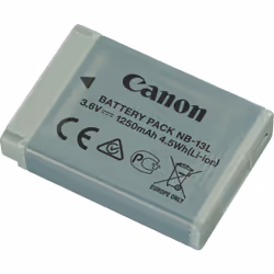 Canon Batterie NB-13L, 1250 mAh, 3,6 V, Lithium-Ion (Li-Ion)