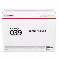 Canon 039, 11000 pages, Noir, 1 pièce(s)
