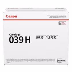 Canon 039H, 25000 pages, Noir, 1 pièce(s)