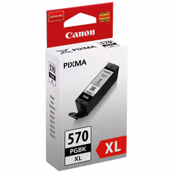 Canon Cartouche d'encre noire pigmentée à haut rendement PGI-570PGBK XL, Rendement élevé (XL), Noir, Encre à pigments, 22 ml, ...