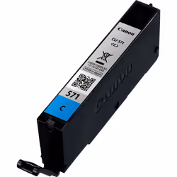 Canon Cartouche d'encre cyan CLI-571C, Rendement standard, 7 ml, 345 pages, 1 pièce(s)