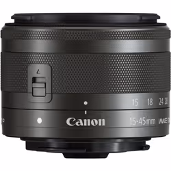 Canon Objectif EF-M 15-45mm f/3.5-6.3 IS STM - Graphite, Objectif large zoom, 10/9, 15 - 45 mm, Stabilisateur d'image, Canon  ...