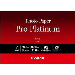 Canon Papier photo professionnel Platinum A2 PT-101 - 20 feuilles