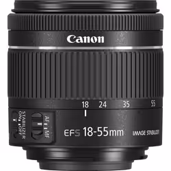 Canon Objectif EF-S 18-55mm f/4-5.6 IS STM, Objectif zoom standard, 12/10, 18 - 55 mm, Stabilisateur d'image, Canon EF-S