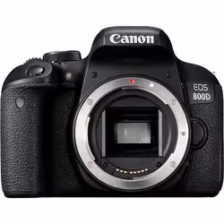 Canon EOS 800D, 24,2 MP, 6000 x 4000 pixels, CMOS, Full HD, Écran tactile, Noir