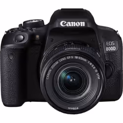Canon EOS 800D + EF-S 18-55mm 4.0-5.6 IS STM Kit d'appareil-photo SLR 24,2 MP CMOS 6000 x 4000 pixels Noir