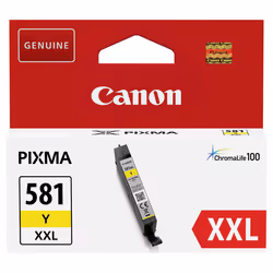 Canon Cartouche d'encre jaune à haut rendement CLI-581XXL, Encre à pigments, 11,7 ml, 322 pages