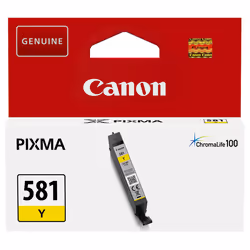 Canon Cartouche d'encre jaune CLI-581Y, Encre à pigments, 5,6 ml