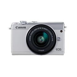 Canon EOS M100 + EF-M 15-45mm IS STM MILC 24,2 MP CMOS 6000 x 4000 pixels Blanc
