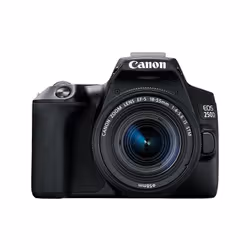 Canon EOS 250D + EF-S 18-55mm f/4-5.6 IS STM, 24,1 MP, 6000 x 4000 pixels, CMOS, 4K Ultra HD, Écran tactile, Noir