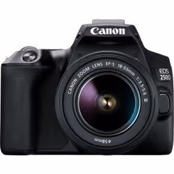 Canon EOS 250D + EF-S 18-55mm f/3.5-5.6 III Kit d'appareil-photo SLR 24,1 MP CMOS 6000 x 4000 pixels Noir