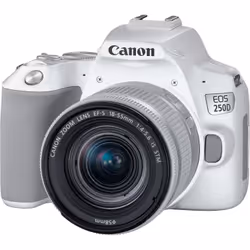 Canon EOS 250D + EF-S 18-55mm f/4-5.6 IS STM Kit d'appareil-photo SLR 24,1 MP CMOS 6000 x 4000 pixels Blanc