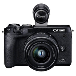 Canon EOS M6 Mark II + EF-M15-45mm + EVF-DC2 Kit d'appareil-photo SLR 32,5 MP CMOS 6960 x 4640 pixels Noir