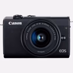 Canon EOS M200 + EF15-45MM F/3.5-6.3 IS STM MILC 24,1 MP CMOS 6000 x 4000 pixels Noir