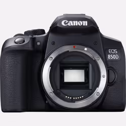 Canon EOS 850D, 24,1 MP, 6000 x 4000 pixels, CMOS, 4K Ultra HD, Écran tactile, Noir