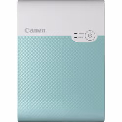 Canon SELPHY Imprimante photo couleur portable sans fil SQUARE QX10, vert menthe, Sublimation de teinte, 287 x 287 DPI, Impre ...