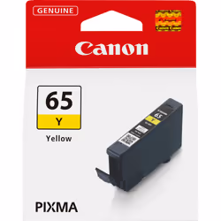 Canon Cartouche d'encre jaune CLI-65Y, Encre à colorant, 12,6 ml, 1 pièce(s), Paquet unique