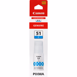 Canon GI-51C, haut rendement, bouteille d'encre, cyan, Cyan, Canon, PIXMA G1520, G2520, G2560, G3520, G3560, 7700 pages, Jet ...