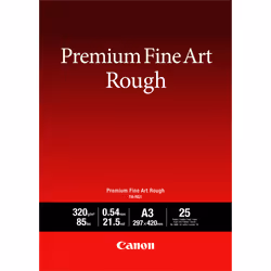 Canon Papier A3 beaux-arts texturé Premium FA-RG1, 25 feuilles, 320 g/m², A2, 25 feuilles, 540 µm