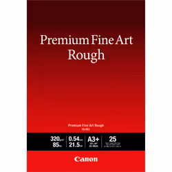 Canon Papier A3+ beaux-arts texturé Premium FA-RG1, 25 feuilles, 320 g/m², Jet d'encre, A3+, Blanc, 25 feuilles, 540 µm