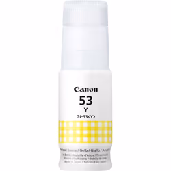 Canon Bouteille d'encre jaune GI-53Y, Jaune, Canon, PIXMA G650 PIXMA G550, 60 ml, Jet d'encre, 1 pièce(s)