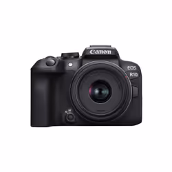 Canon EOS R10 + RF-S 18-45mm F4.5-6.3 IS STM, 24,2 MP, 6000 x 4000 pixels, CMOS, 2,5x, 4K Ultra HD, Noir