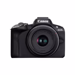 Canon EOS R50, Black + RF-S 18-45mm F4.5-6.3 IS STM Kit, 24,2 MP, 6000 x 4000 pixels, CMOS, 4K Ultra HD, Écran tactile, Noir