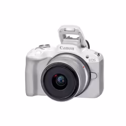 Canon EOS R50, White + RF-S 18-45mm F4.5-6.3 IS STM Kit MILC 24,2 MP CMOS 6000 x 4000 pixels Blanc - Vue supplémentaire 10
