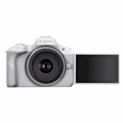 Canon EOS R50, White + RF-S 18-45mm F4.5-6.3 IS STM Kit MILC 24,2 MP CMOS 6000 x 4000 pixels Blanc - Vue supplémentaire 8