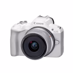 Canon EOS R50, White + RF-S 18-45mm F4.5-6.3 IS STM Kit MILC 24,2 MP CMOS 6000 x 4000 pixels Blanc - Vue supplémentaire 9